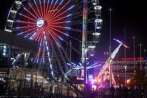 Opening night of the Birmingham Christmas Market.