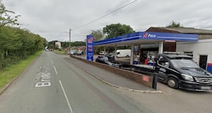 A Google Street View Image Of The Service Station At Brindley Road Hednesford. Free for use by all LDRS partners