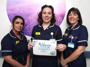 (L-R) Hari Nijjar; Laura Atkinson and Tracy Denmade