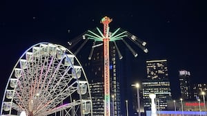 Birmingham Christmas fairground in Centenary Square 