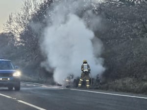 The dangerous incident happened on the A5