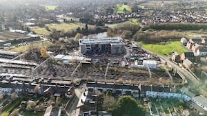 Ariel view of the construction progress for the Stoke-on-Trent and Staffordshire IoT