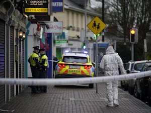 A forensic investigator in Blanchardstown, Dublin, in December 2023