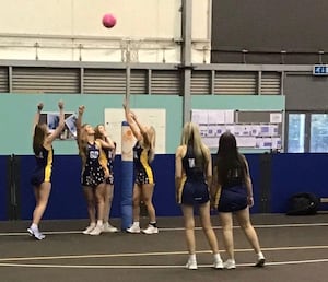 Stourport High’s netball team in training