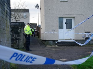 West Calder house with crime scene tape