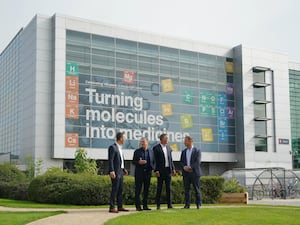 Sir Keir Starmer during a visit to the AstraZeneca life sciences facility at the Macclesfield campus in Cheshire in September 2023