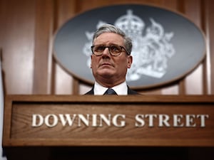 Sir Keir Starmer speaking at Downing Street.