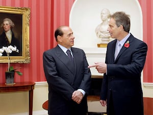 Silvio Berlusconi with Tony Blair