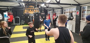 The boxing gym at the MLSS is one of the activities for youngsters