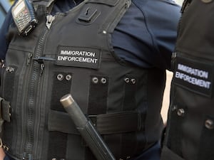 General view of immigration enforcement officer