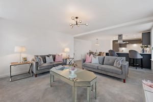 An example of the open plan layouts in the apartments at Lorne House