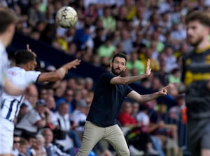 West Bromwich Albion manager Carlos Corberan during the play-off semi-final