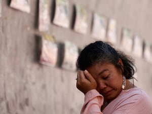 A relative of a victim of the Indian Ocean tsunami