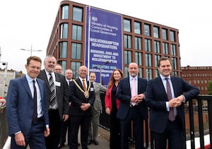 Robert Jenrick MP was in Wolverhampton for the official opening of the new MCHLG office at the i9 building in 2021