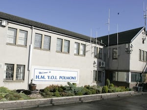 Exterior view of YOI Polmont, under blue sky