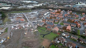 The work is ongoing to complete the estate, which is near to Birmingham New Road