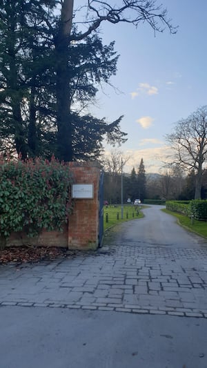 The entrance to Henlle Hall