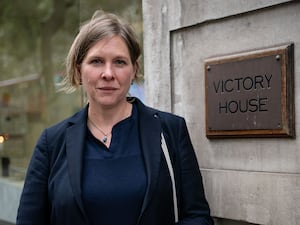 Josie Stewart arriving for a hearing in central London at the Foreign Office whistleblower’s employment tribunal