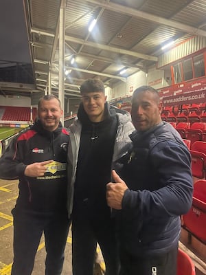 Walsall FC Tommy Simkin, spreading awareness with Michael & Craig