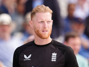 England Test captain Ben Stokes looks on