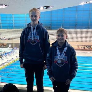 Charlie W and Daniel W medallists at ISA National Swimming Championships