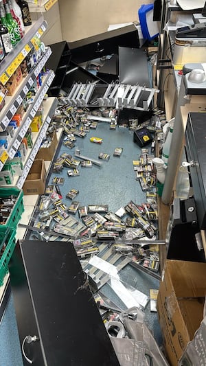 Thieves broke into Morrisons Daily on Stubby Lane, Wednesfield, and stole £7000 worth of tobacco products. The mess and damage that was left behind. 