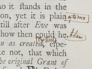 A text believed to be annotated by Adam Smith