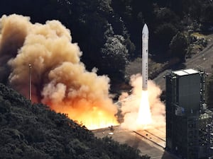 The Kairos No. 2 rocket is launched from Space Port Kii in Kushimoto town, western Japan