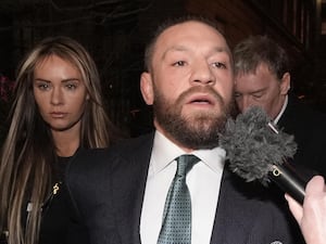 Conor McGregor outside the High Court in Dublin