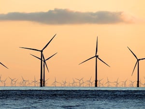 A wind farm off the British coast