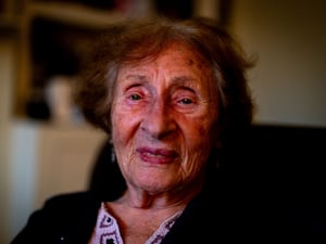 Holocaust survivor Susan Pollack in her north London home