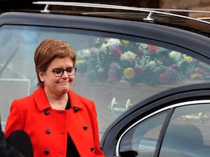 Former first minister Nicola Sturgeon leaving the funeral of Scottish comedian Janey Godley at St Mary’s Cathedral in Glasgow