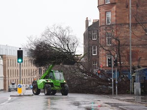 Storm damage in Edinburgh