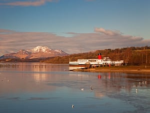 View across Loch Lomond to Ben Lomond