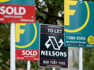 Estate agents' signs