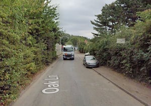 The blaze broke out on Oak Lane, Kingswinford. Photo: Google