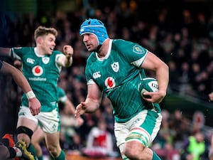 Tadhg Beirne in action for Ireland