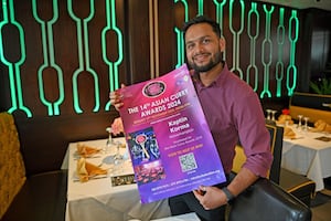 WOLVERHAMPTON COPYRIGHT NATIONAL WORLD TIM STURGESS 11/11/24. Kaptin Korma Indian restaurant has been shortlisted for an award. Pictured,  Abdul Basit  at the restaurant to celebrate being shortlisted for Curry Restaurant of the Year, the only restaurant in the Black Country to be nominated.