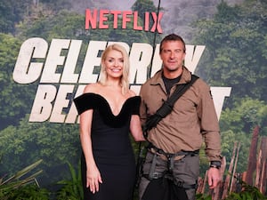 Holly Willoughby and Bear Grylls attending a special screening of Netflix’s Celebrity Bear Hunt