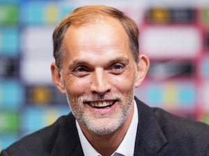 Newly appointed England head coach Thomas Tuchel during a press conference at Wembley