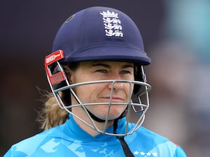 Tammy Beaumont batting for England