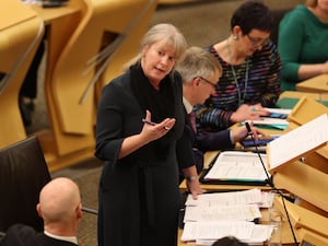 Shona Robison in Holyrood