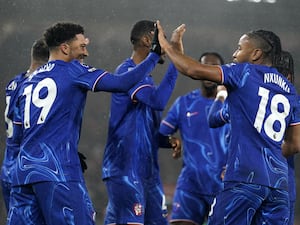 Chelsea players celebrate