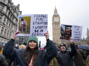 Farmers protest in central London over the changes to inheritance tax