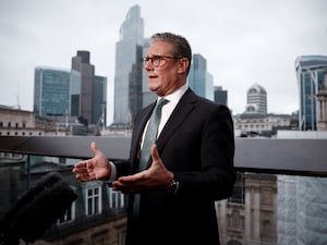 Prime Minister Sir Keir Starmer during an interview following a business meeting with top executives from some of Britain’s major businesses in central London