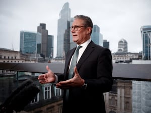 Prime Minister Sir Keir Starmer during an interview following a business meeting with top executives from some of Britain’s major businesses in central London