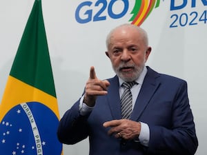 Brazil President Luiz Inacio Lula da Silva speaks during the G20 Summit