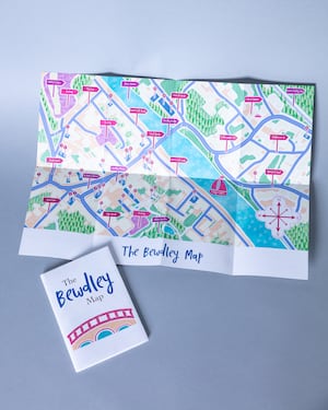 The map is a visually representation of Bewdley town centre