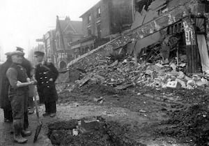 The gas showroom in West Bromwich was destroyed during the Black Country Blitz