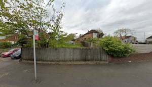 The site of the proposed homes in Wednesbury